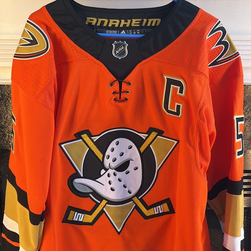 Anaheim Ducks Ryan Getzlaf NHL Hockey Jersey Orange Stitched Men’s Size Large 52 - Picture 3 of 6